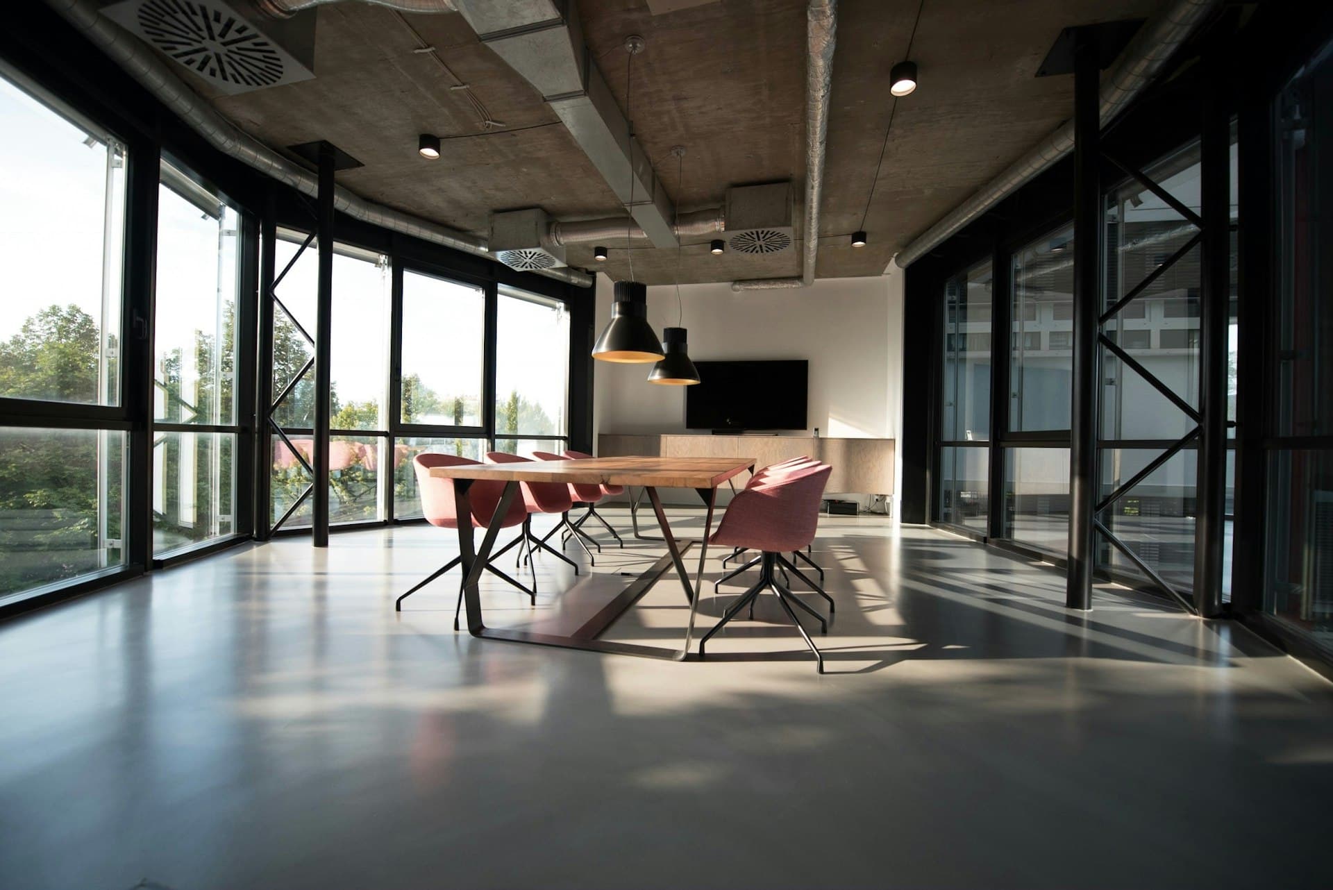 Modern executive meeting space