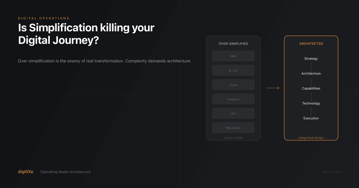 Simplification killing your Digital Journey