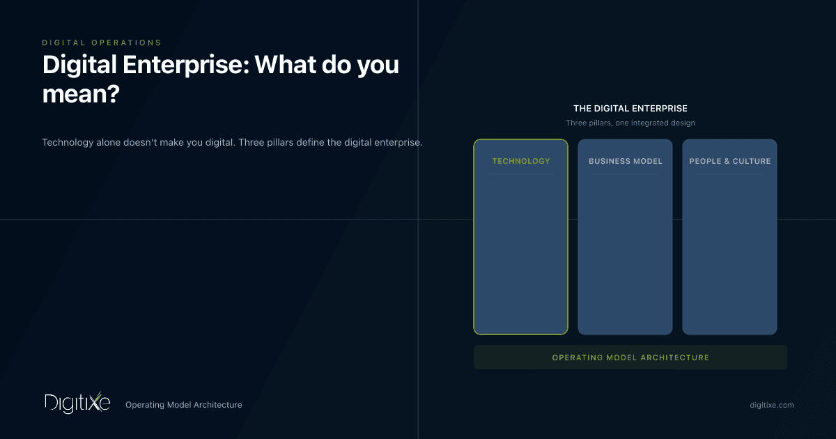 Digital Enterprise: What do you mean?