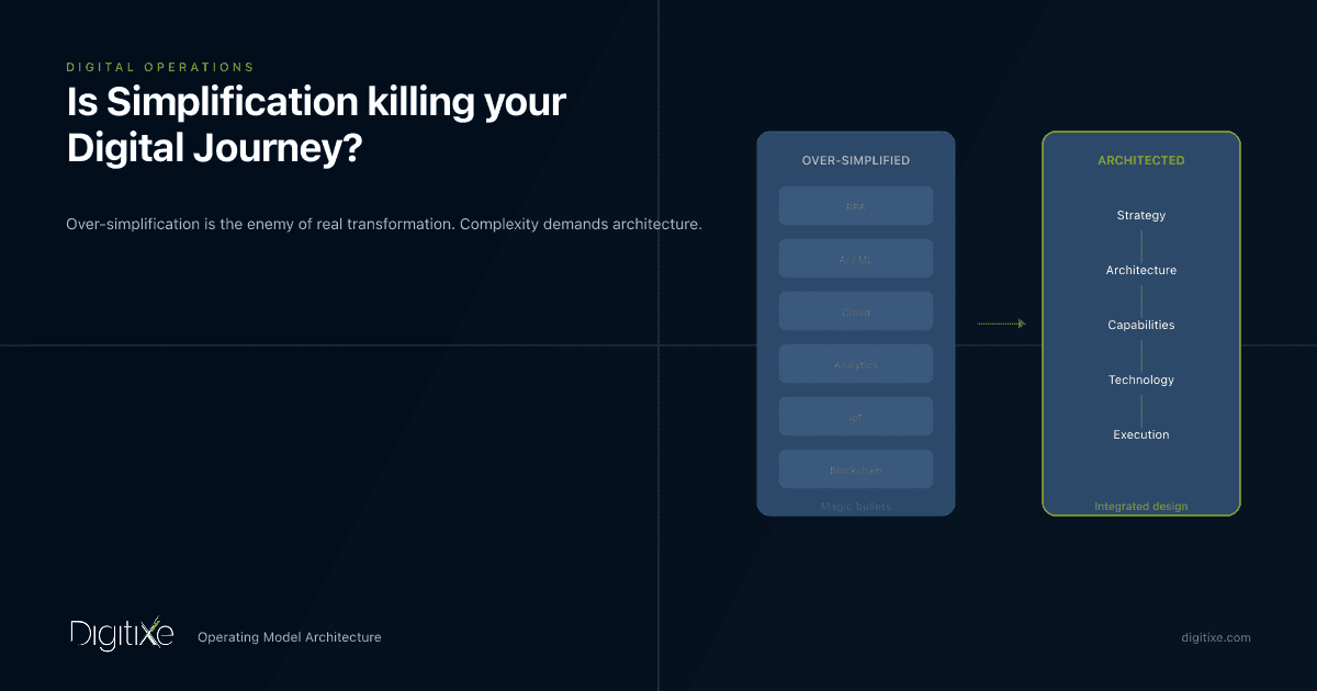Simplification killing your Digital Journey